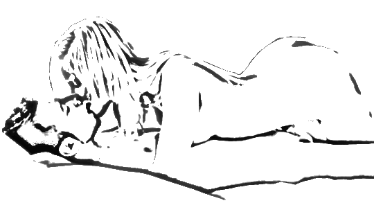 Kontuurjoonistus armatsevast paarist